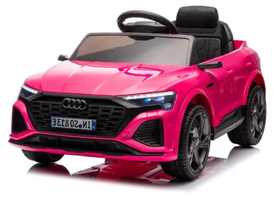 Immagine prodotto di Macchina Elettrica per Bambini 12V Licenza Ufficiale Audi SQ8 E-Tron con Telecomando e Sedile Pelle Rosa