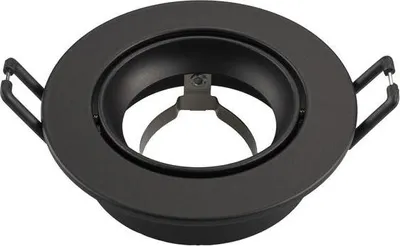 Produktbild von Ledvion - GU10 Einbaustrahler Rund - GU10 Fassung - Rio - Schwarz - ø85mm -  EU -
