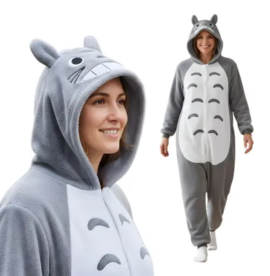 Produktbild von Pyjama Onesie Kigurumi Kostüm für Erwachsene Totoro XXL: 185 - 195cm