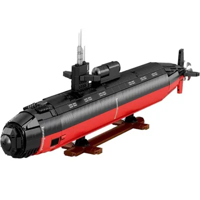Immagine prodotto di Kit di modellismo militare: sottomarino d'attacco nucleare in scala 1:125 – Regalo per adulti