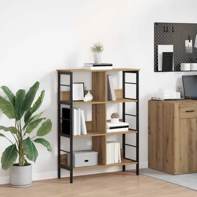 Image de Maison Exclusive - Bibliothèque à 6 étagères, dimensions 82 x 32 x 112 cm, en panneaux de particules