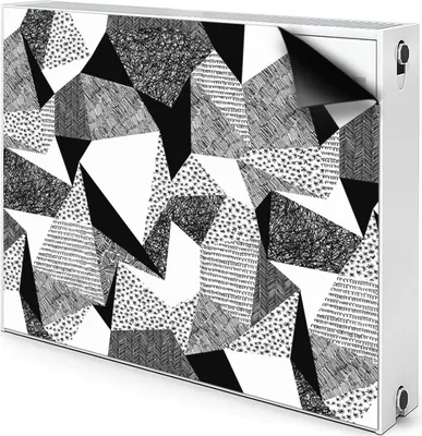 Obrázok produktu pre Magnetický kryt ohrievača Kryt ohrievača 80x60 cm - Doodle, Shapes