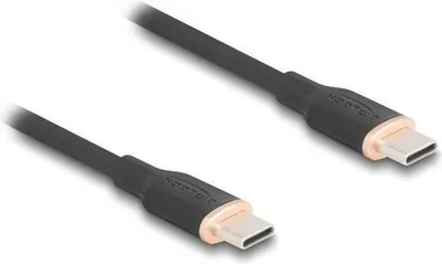 Produktbild von DeLOCK 81239, 2,5 m, USB C, USB C, USB 2.0, 0,48 Gbit/s, Schwarz