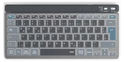 Produktbild von Tastatur Hama WK-700, kabellos, beleuchtet, USB
