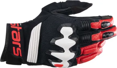 Produktbild von Alpinestars Harok Motorrad Handschuhe, schwarz/rot/weiß, 2XL