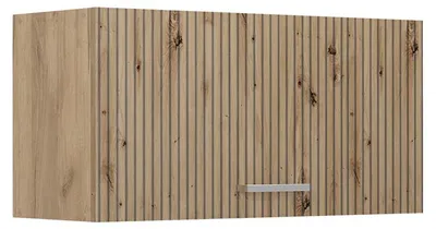Zdjęcie produktu dla Szafka ścienna Vicco R-Line Dąb artisan/Dąb goldkraft 80 cm Płaski, Model 63083