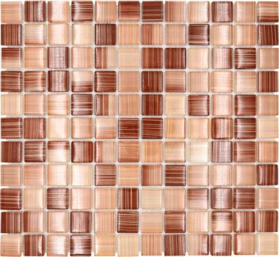 Produktbild von Glasmosaik XCM 8290 30,2x32,7 cm beige/braun