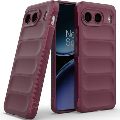 Produktbild von Handyhülle für OnePlus Nord 4 Weich TPU Silikon Stossfest Anti-rutsch Hülle bordeaux