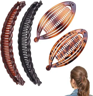 Immagine prodotto di Grande fermaglio per capelli folti, acconciatura da donna, elastico per capelli.