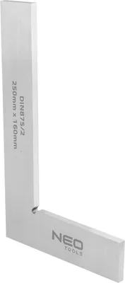 Produktbild von NEO TOOLS Winkeleisen DIN875/2, 250x160mm, Winkelbestimmung, gehärteter Kohlenstoffstahl