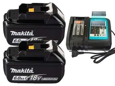 Immagine prodotto di Batterie ricaricabili, compatibili con 18V, alta capacità di 6000mAh, caricabatterie da 6.0Ah x 2