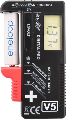 Produktbild von Der LCD Akku- und Batterietester für Ihre Batterien und Akkus AAA, AA, C, D und 9V