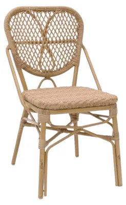 Image de Chaise de restaurant en Rotin tressage nylon Beige pour Exterieur