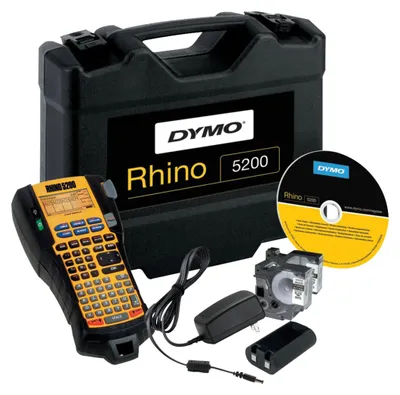 Immagine prodotto di Dymo Rhino 5200 Hard Case Kit - Beschriftungsgerät - S/W - Rolle (1,9 cm) (S0841400)