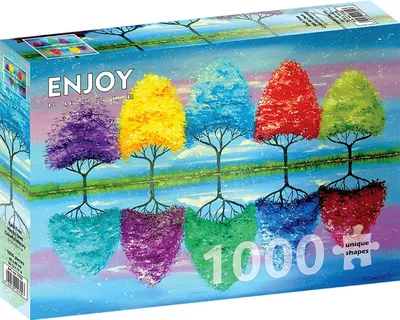 Zdjęcie produktu dla Puzzle 1000 elementów Enjoy – Każde drzewo ma swoją barwną historię