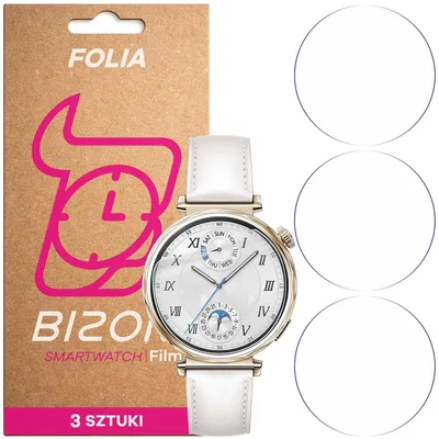Produktbild von 3x Schutzfolie für den Bildschirm für Huawei Watch GT 5 41 mm, Bizon Watch HydroFlex