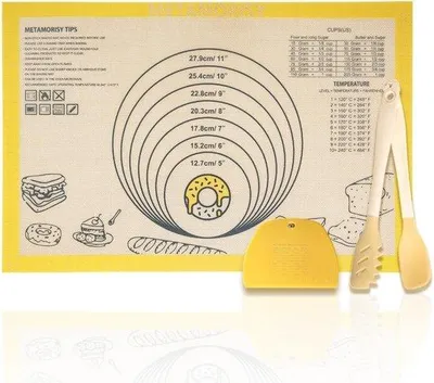 Productafbeelding van Bakmat - Antiaanbaklaag - 40 x 30 cm - Voor het Bakken van Koekjes en Taarten