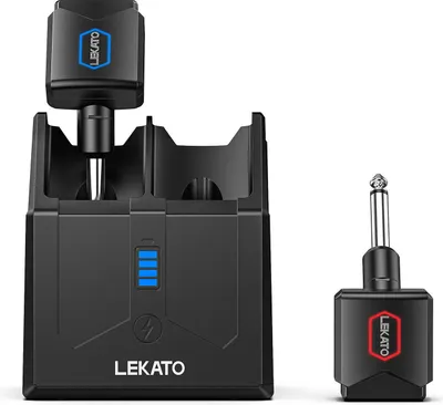 Produktbild von LEKATO 5,8 GHz Wireless Guitar System Audio Sender Empfänger 4 Kanäle