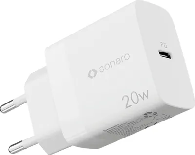 Obrázek produktu pro Nabíječka SONERO USB-C X-PS101, 1 port, 20W, bílá