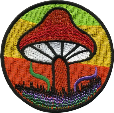 Produktbild von Aufnäher - Mushroom - bunt - Patch