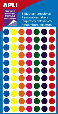 Produktbild von APLI 101857 – Beutel mit 308 Tabletten, verschiedene Farben, Durchmesser 8 mm