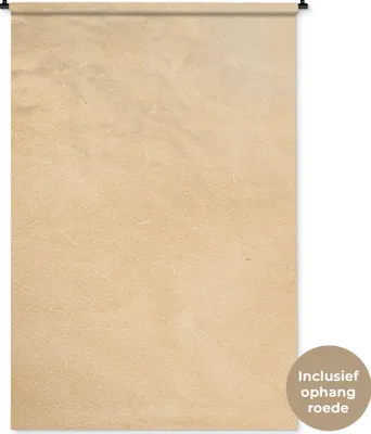 Produktbild von MuchoWow® Wandteppich Wandbehang Leder - Strukturiert - Lederoptik - Beige 120x180 cm Tapisserie Dekoration Wandtuch - Schlafzimmer - Dekorationen für das Haus
