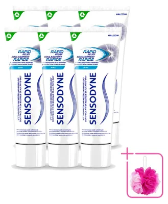Obrázok produktu pre 6 x zubná pasta Sensodyne Rapid Relief - 75 ml - balenie s 6 kusmi