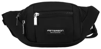 Obrázek produktu pro Peterson saszetka miejsko-sportowa czarna 33x16 cm poliester