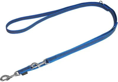 Produktbild von Mystique® Gummierte Umhängeleine Leine 20mm Standard Karabiner blau 2,5m