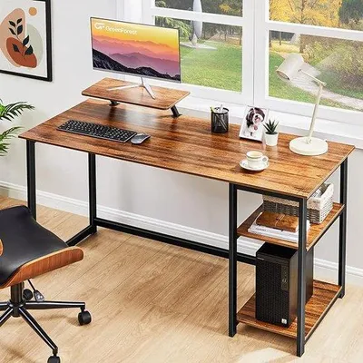 Produktbild von Gaming-PC-Tisch, 140 x 60 cm, Bürostuhl, Home-Office-Tisch