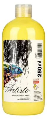 Imagen del producto de Pintura acrílica amarilla, 250 ml