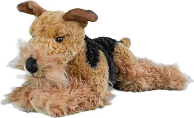 Produktbild von Kuscheltier Airedale Terrier braun/schwarz liegend 40 cm
