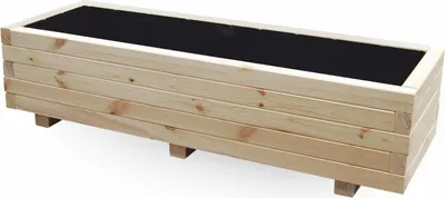Produktbild von ALFALUX Blumenkasten Pflanzkasten Holz Pflanzkübel Blumentöpfe 115 x 40 x 30H cm