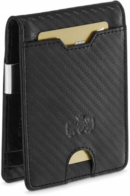 Obrázek produktu pro Pánská horizontální kožená peněženka Zagatto, černá, SLIM, ochrana RFID, elegantní a tenká, 11x8x1,5 cm, ZG-X2-F7