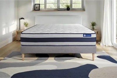 Productafbeelding van Actimemo ergonomische matras 90x200 cm + bedframe met lattenbodem - Dikte: 24 cm - Memory foam - H4