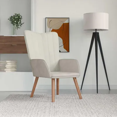 Obrázok produktu pre relaxačné kreslo vidaXL Cream White Velvet