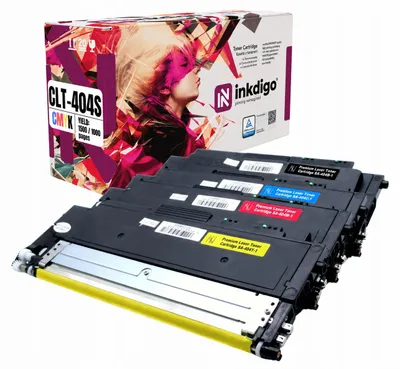 Produktbild von Inkdigo Tonerset CLT-404S für Samsung Xpress C430W, C432W, C433, C433W – CMYK,, KI-generiertes Bild
