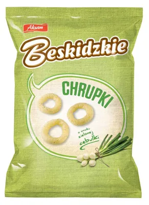 Zdjęcie produktu dla Aksam Beskidzkie Chrupki O Smaku Zielonej Cebulki 85G