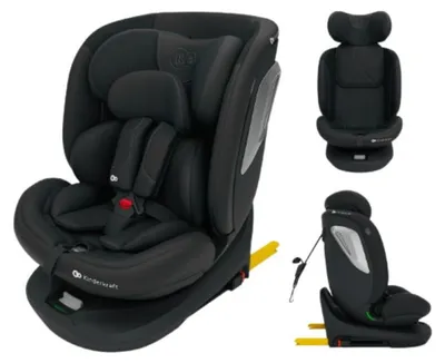 Immagine prodotto di Kinderkraft I-GROW 2 PLUS Seggiolino auto i-Size 40-150 cm girevole 360° ISOFIX Nero