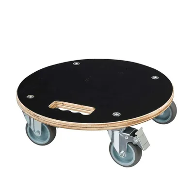 Produktbild von Nature Pflanzenroller Rund Ø38cm Schwarz Holz