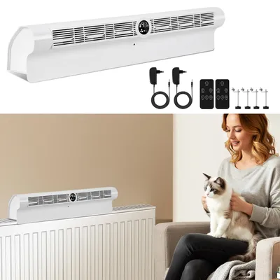 Obrázek produktu pro Ventilátor pro radiátory Peviasot s teplotním senzorem, 6 výdechů vzduchu, 3 úrovně rychlosti, časovač 1–24 hodin, zesilovač tepla pro radiátory