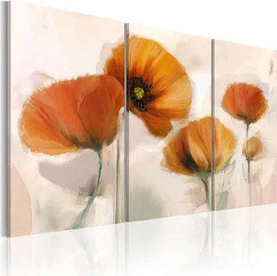 Produktbild von Modernes Wandbild 020110- 101 (120x80) - 3 Teilig Bilder Fotografie auf Vlies Leinwand Foto Bild Dekoration Wand Bilder Kunstdruck Blumen