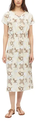 Produktbild von s.Oliver Damen Kleid – Jersey, Midi, Relaxed Fit, V-Ausschnitt
