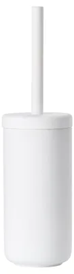 Productafbeelding van Toiletborstel met Houder - Vrijstaand - Steen - 38,7 x 10 cm - Wit
