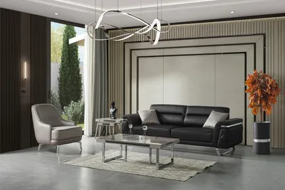 Produktbild von Edles Möbel-Set Sitzcouch 3-Sitzer Sessel Couchtisch Beistelltisch