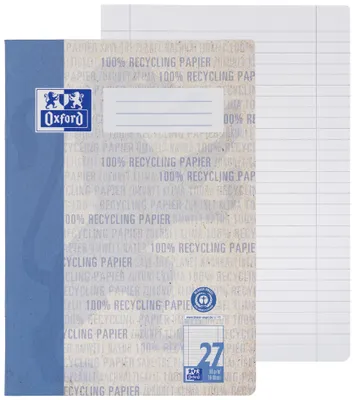 Produktbild von Oxford Schulheft "Recycling" DIN A4 16 Blatt Lineatur 27