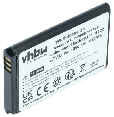 Produktbild von vhbw Akku Ersatz für Honeywell 3159122, 26111710, BAT-MOB00, PS1615000794, 55-003233-01 für Handheld Computer Scanner (1250 mAh, 3,7 V, Li-Ion)