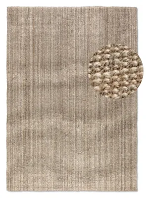 Produktbild von Hanse Home Jute Teppich Jaipur, handgewebt, Naturfaser, robust, Natur Grau Braun - 60x90 cm