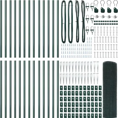 Produktbild von vidaXL Schweißdrahtzaun mit Spikes 50 x 0,5 m (B x H)