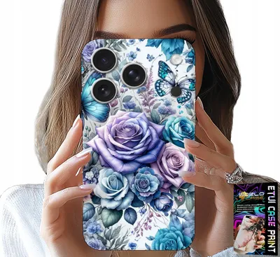 Produktbild von Etui Do Iphone 17 Pro - Kwieciste Wzory Różekwiatki Case + Szkło